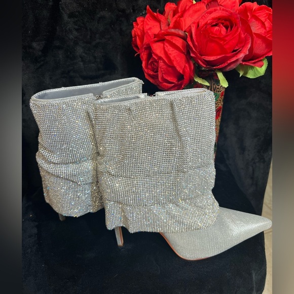 🔥🔥 AZALEA WANG Chilton Chainmail Draped Booties🔥🔥NWT SZ 11 - Picture 8 of 15